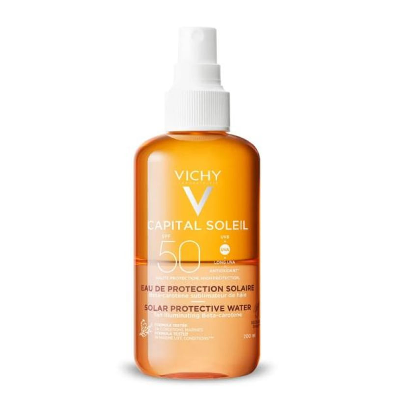 Água Solar Protetora Iluminadora Capital Soleil Fps50 Vichy 200ml