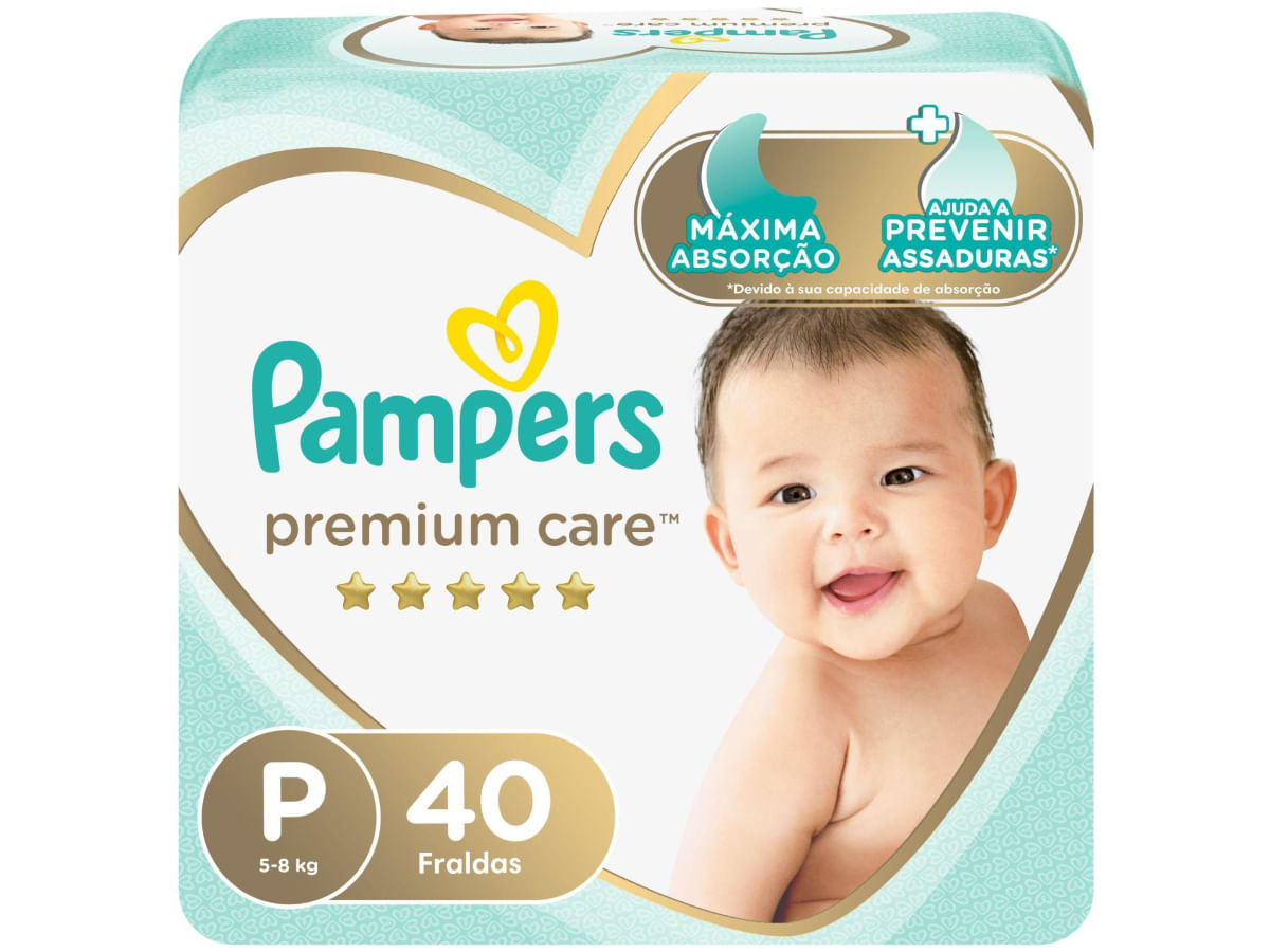 Fralda Pampers Premium Care