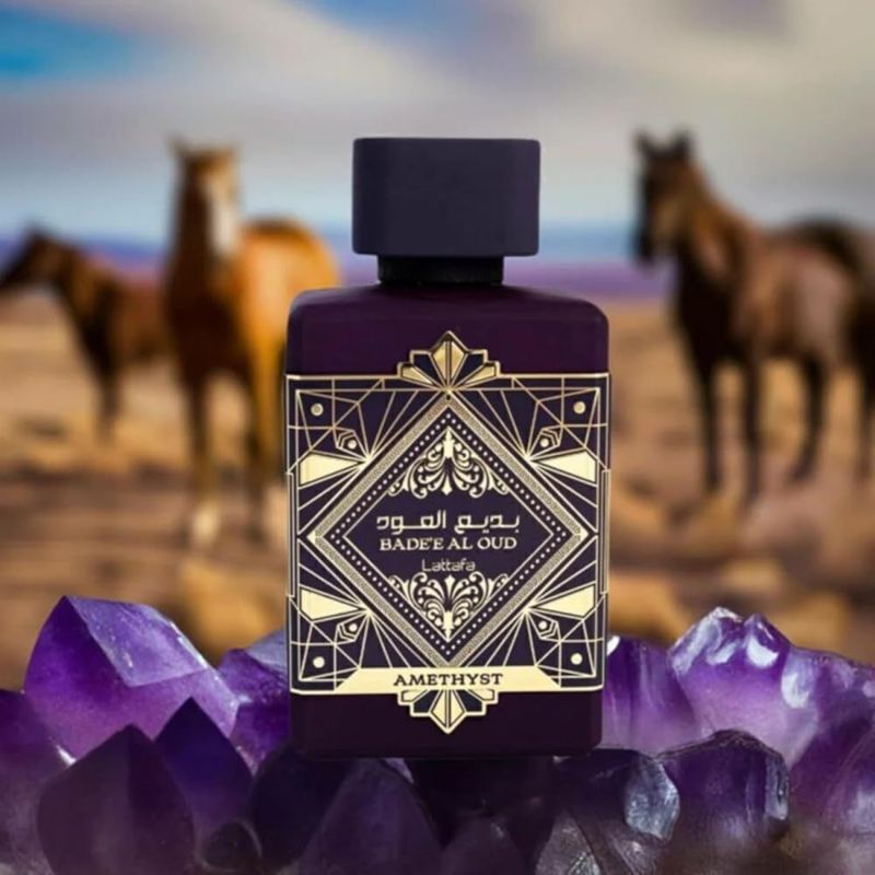 香水(ユニセックス) LATTAFA BADEE AL OUD AMETHYST EDP 100ml Perfume Árabe Unissex Badee Al Oud Amethyst de Lattafa EDP 100ml