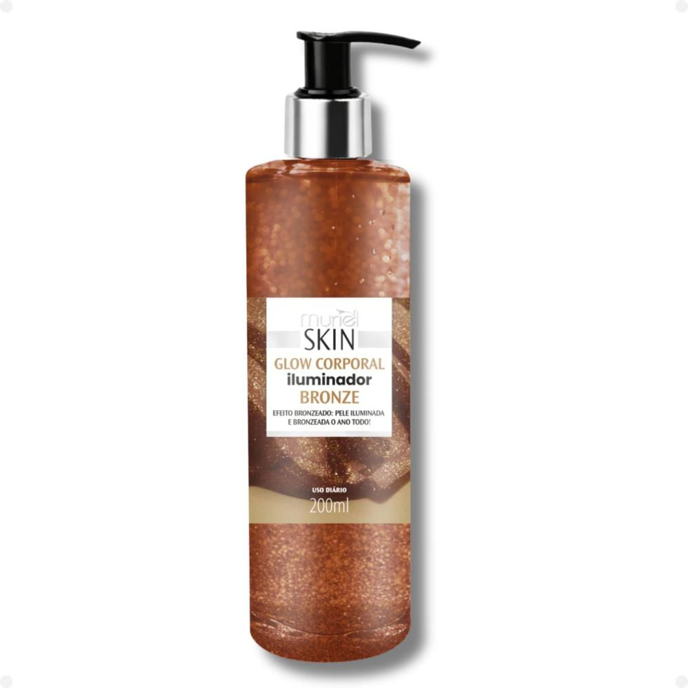Glow Corporal Iluminador Muriel Skin Bronze 200ml