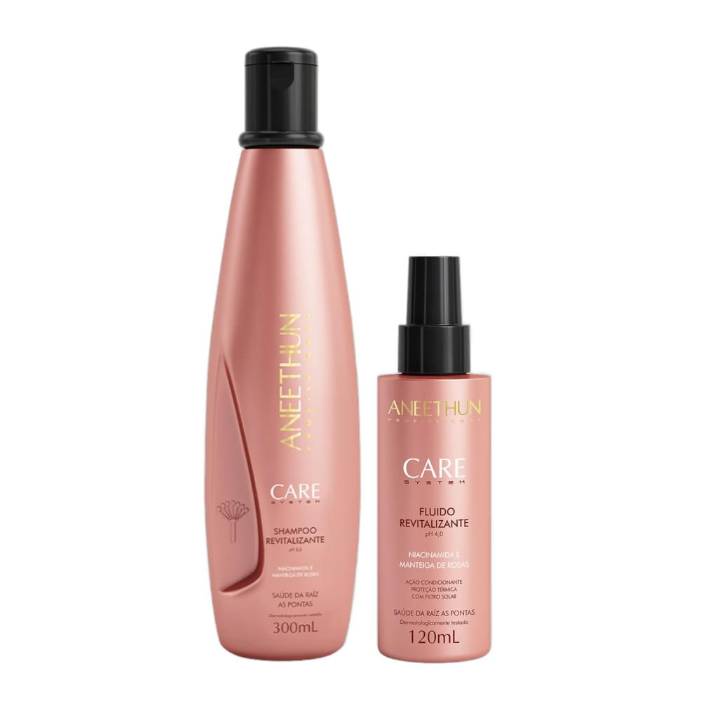 Kit Aneethun Care System Revitalizante - Shampoo 300ml + Fluído 120ml