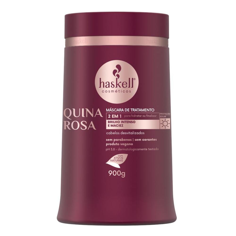 Máscara de Fortalecimento Capilar Haskell Quina Rosa 900g