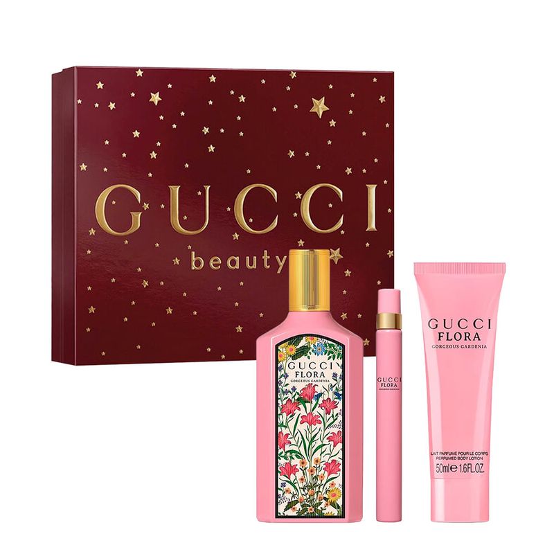 Kit Gucci Flora Gorgeous Gardenia Feminino - Edp 100ml + 10ml + Bl