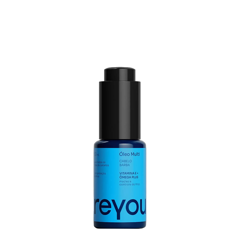 Reyou Óleo Multi Vitamina E + Ômega Plus - Óleo para Barba