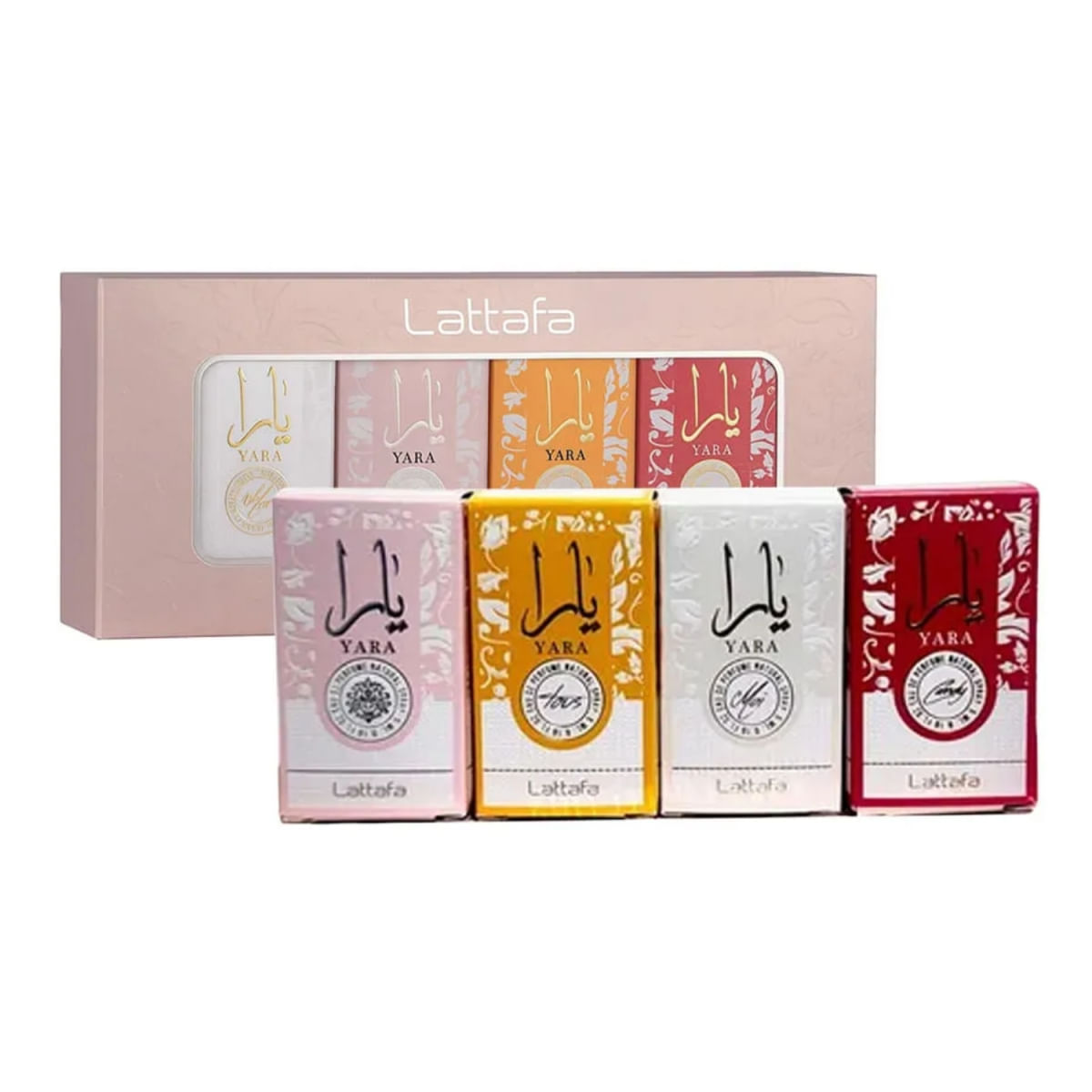 Kit Perfume Feminino Yara Collection de Lattafa EDP ml + Miniaturas 4x 5ml