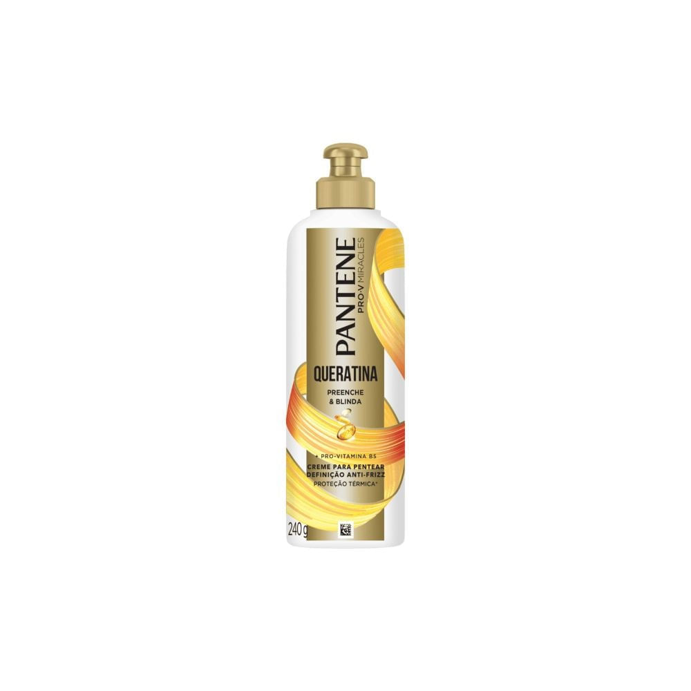 Creme para Pentear Pantene Queratina Preenche e Blinda 240g