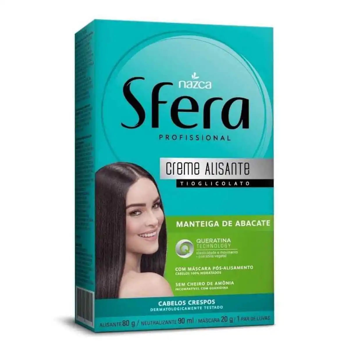 Creme Alisante Sfera Abacate Queratina Nazca