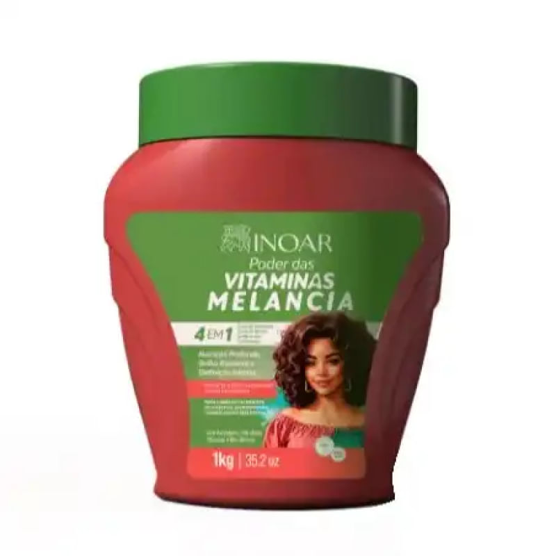 Creme de Pentear Inoar Vitaminas Melancia 1KG