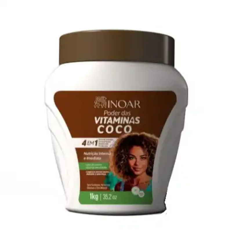 Creme de Pentear Inoar Vitaminas Coco 1KG