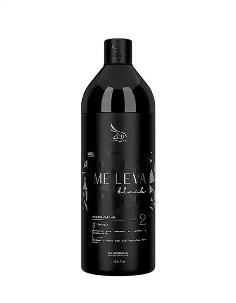 Máscara Profissional Me Leva Black Zap Cosméticos 1L