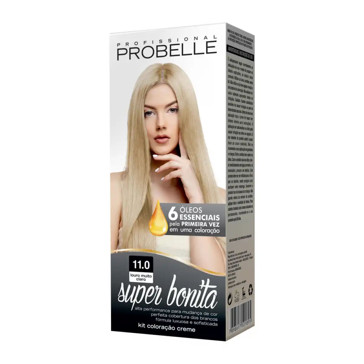 Coloração Super Bonita Louro Muito Claro 11.0 Probelle 50g