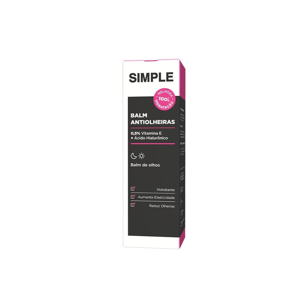 Balm Antiolheiras Simple Organic Stick 12g