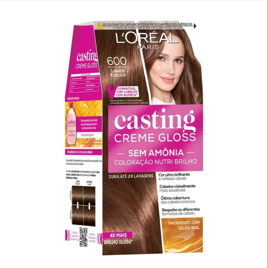TINTURA SEMI-PERMANENTE CASTING CREME GLOSS 600 LOURO ESCURO L’ORÉAL