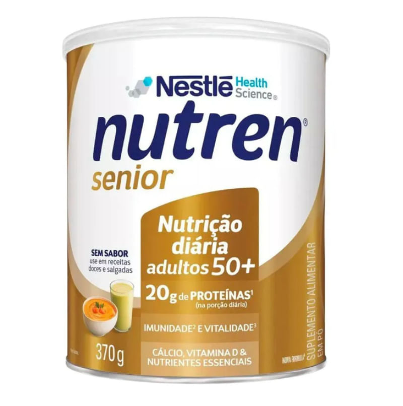 Complemento Alimentar Nutren Senior Sem Sabor 370g