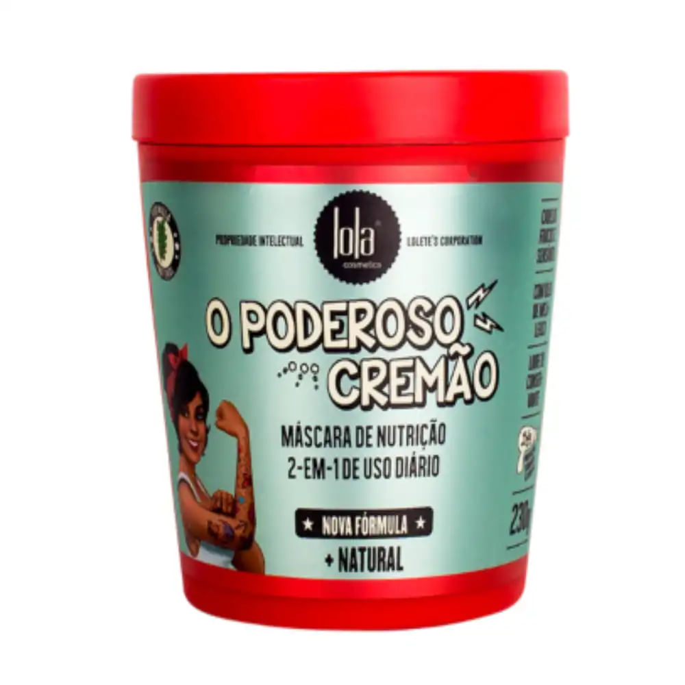 Máscara  Capilar O Poderoso Cremão 2 Em 1 Lola Cosmetics  - 230G