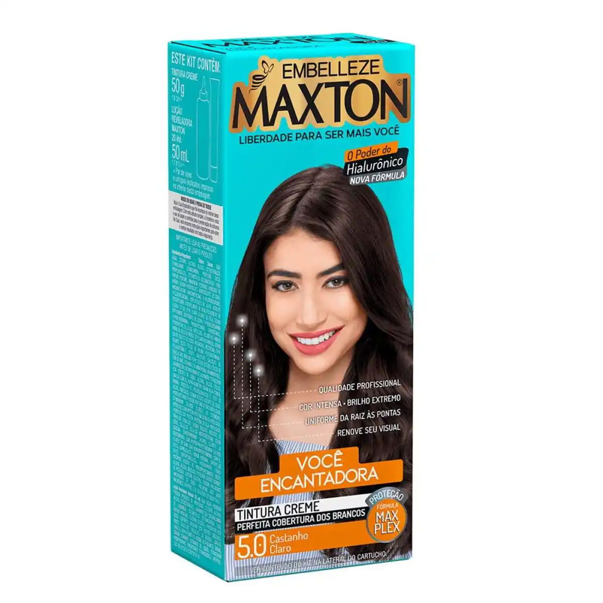 Tintura 5.0 Castanho Claro Maxton Embelleze
