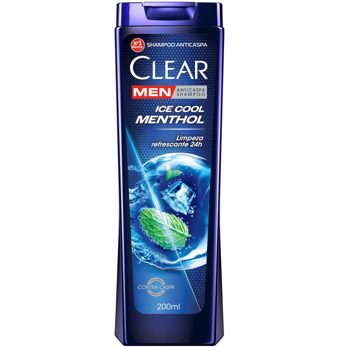 Shampoo Anticaspa Ice Cool Menthol Men Clear 200Ml