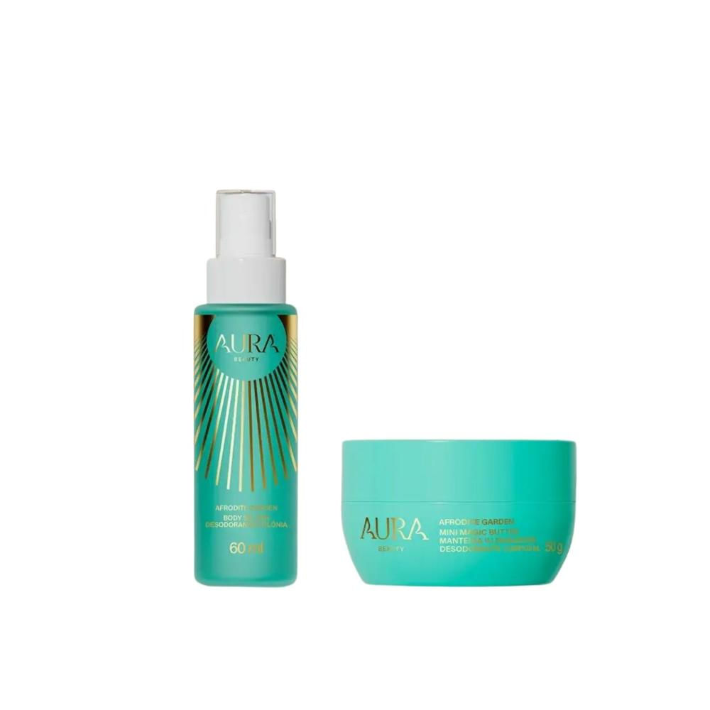 Aura Beauty Afrodite Garden - Kit Body Splash 60ml + Manteiga 50g