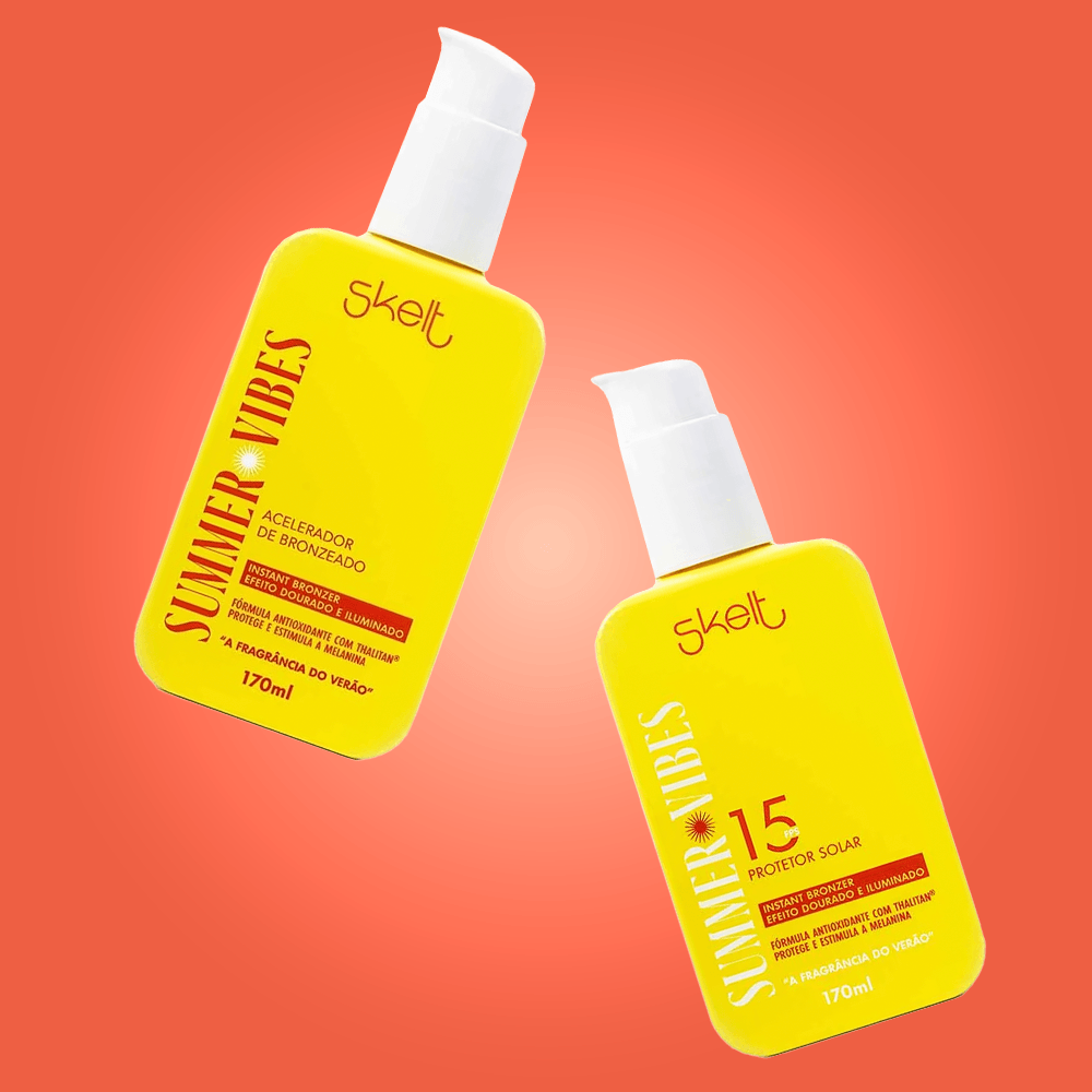 Skelt Summer Vibes Kit Acelerador de Bronzeado + Protetor Solar