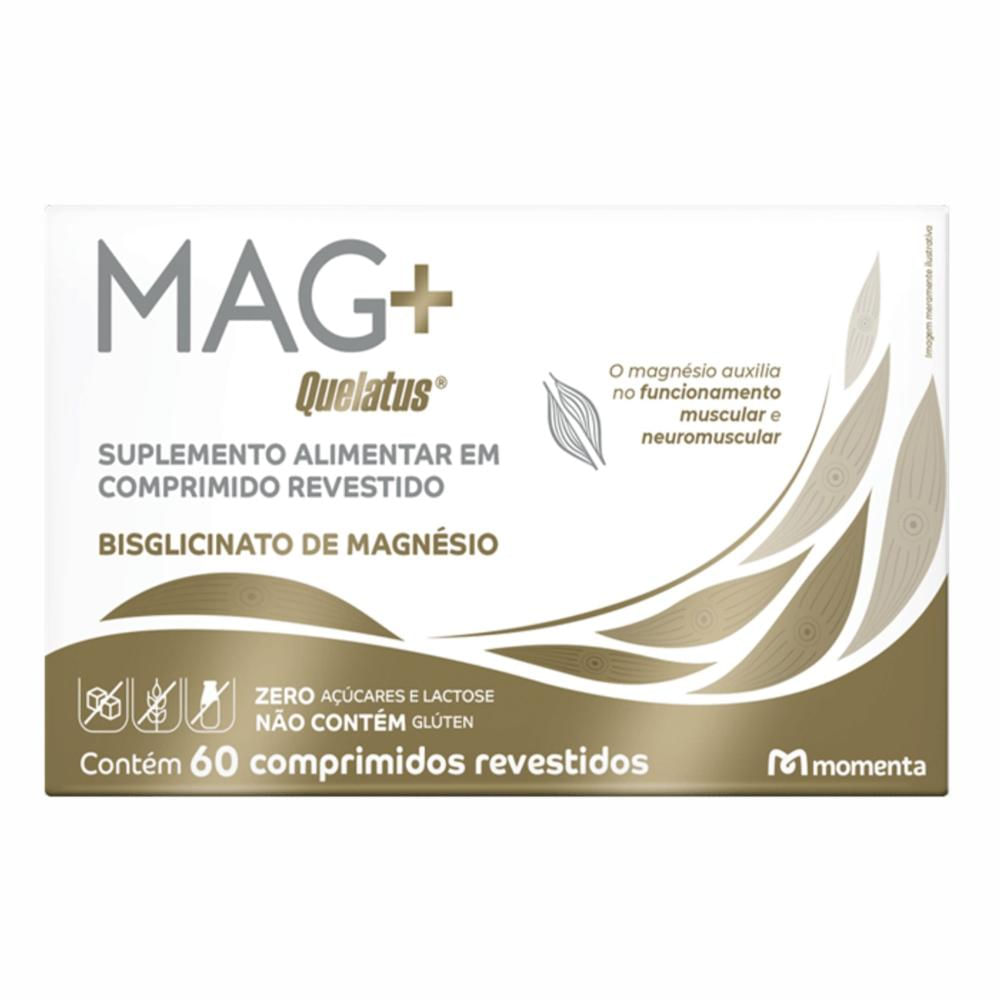 Suplemento Alimentar Mag+ Quelatus 60 Comprimidos Revestidos