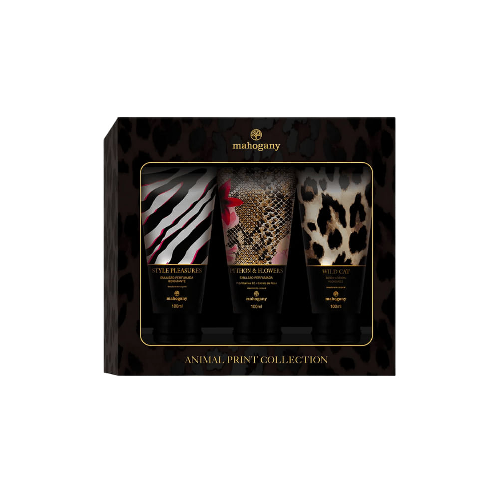 Mahogany Kit Hidratantes Corporais Animal Print
