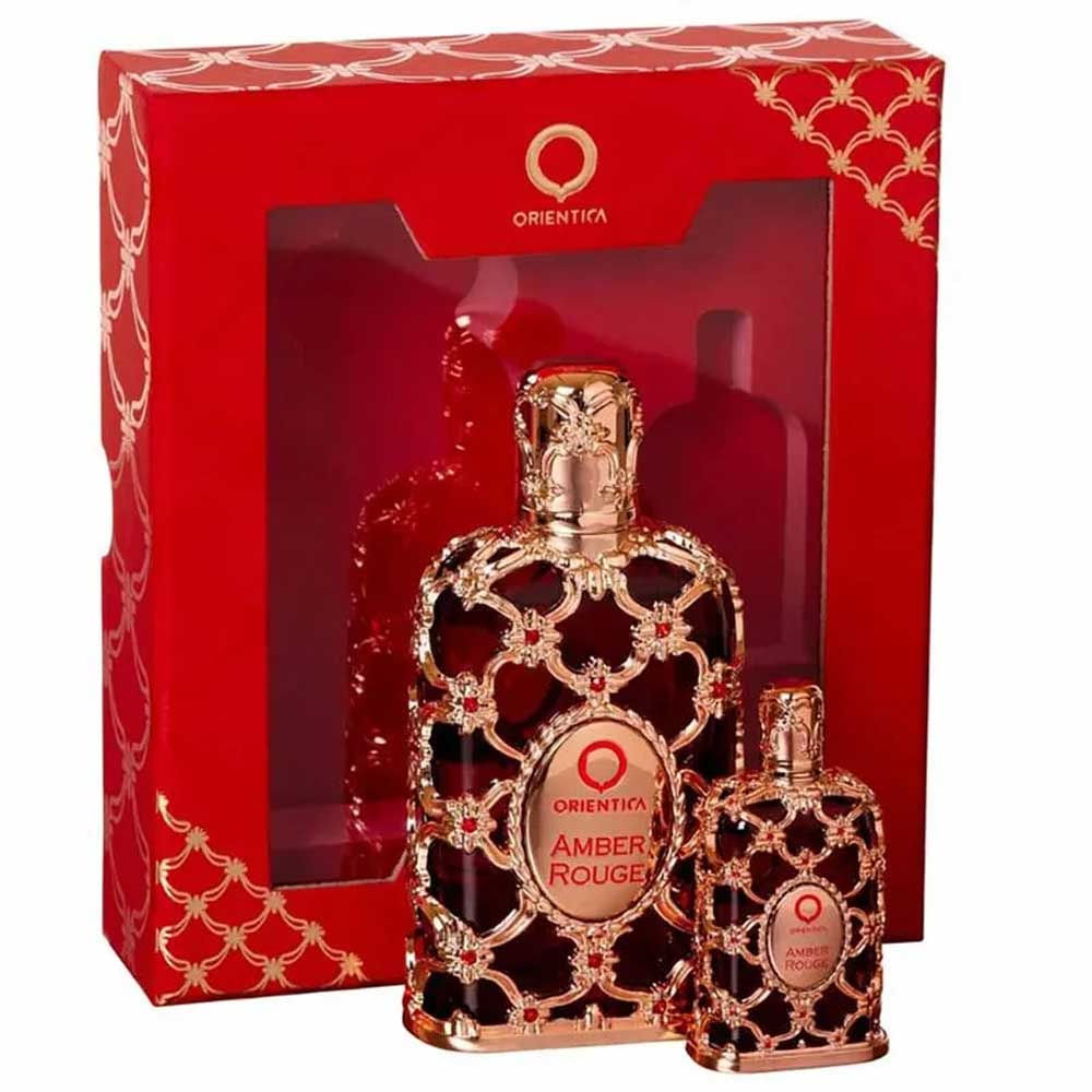 f(x) アンバー AMBER Red Light 特典 トレカ 13枚セット Kit Perfume Orientica Amber Rouge Edp Unissex 30ml + 7,5ml - Época