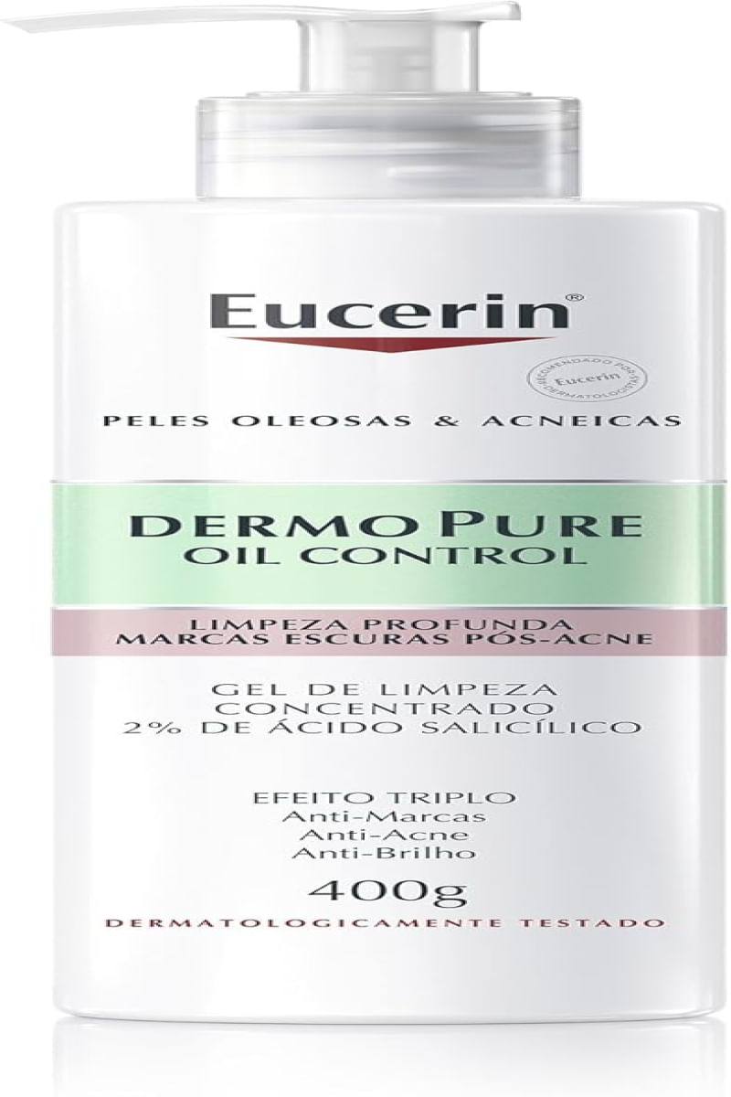 Gel de Limpeza Facial Concentrado Eucerin DermoPure Oil Control - 400g
