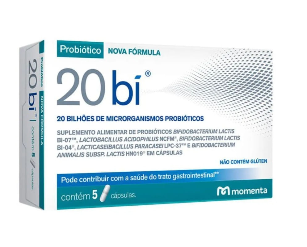 20 Bi Suplemento Alimentar Momenta 5cps
