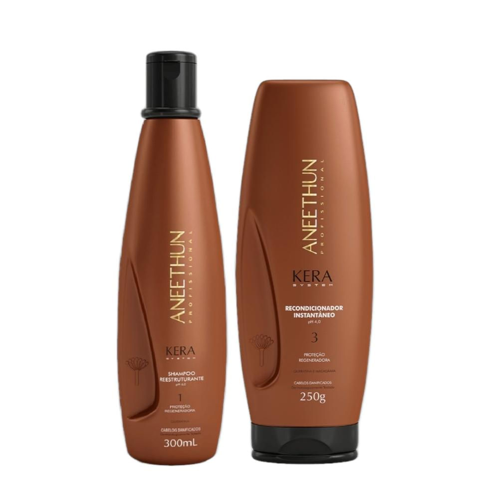 Kit Aneethun Kera System - Shampoo 300ml + Recondicionador 250g