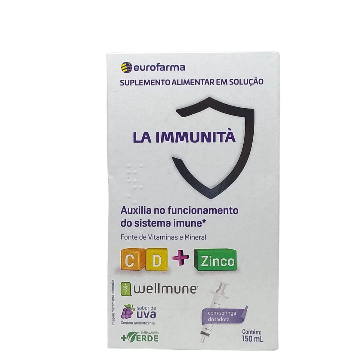 Suplemento Alimentar La Immunità - Sabor Uva - 150ml