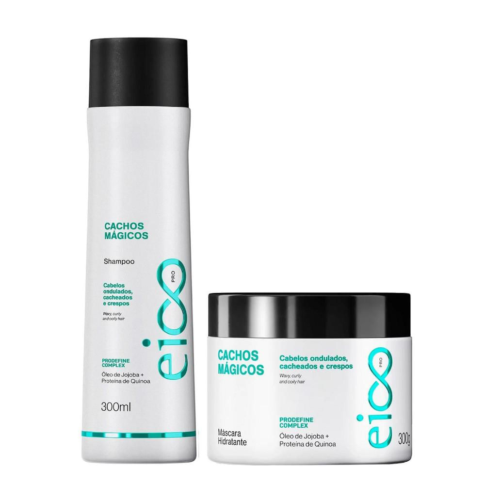 Kit Eico Pro Cachos Mágicos - Shampoo 300ml +  Máscara 300ml
