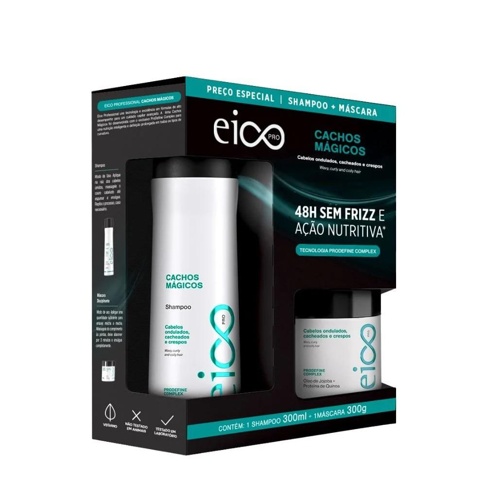 Kit Eico Pro Cachos Mágicos - Shampoo 300ml e Máscara 300ml