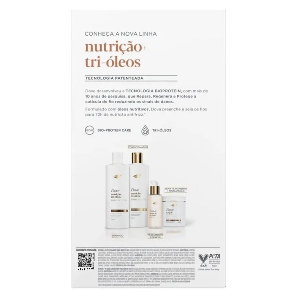 Dove CDセット Kit Shampoo 350ml + Condicionador 175ml Dove Nutrição + Tri-Óleos