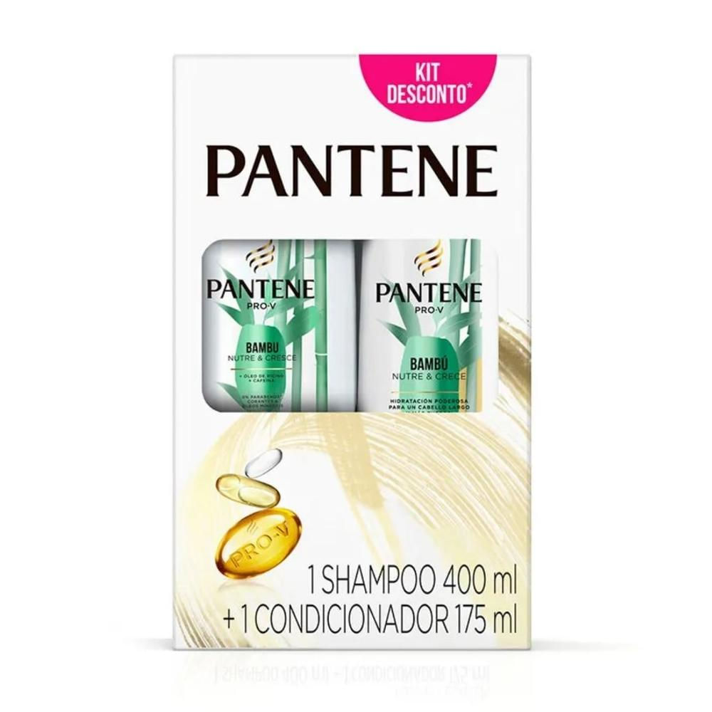 Kit Shampoo Pantene Bambu Nutre & Cresce 400ml + Condicionador 175ml