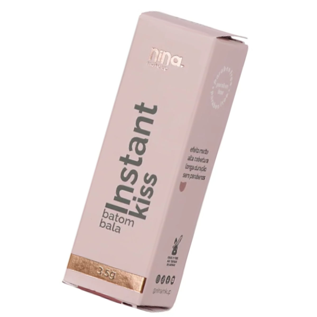 Nina Makeup Batom em Bala Instant Kiss 6g