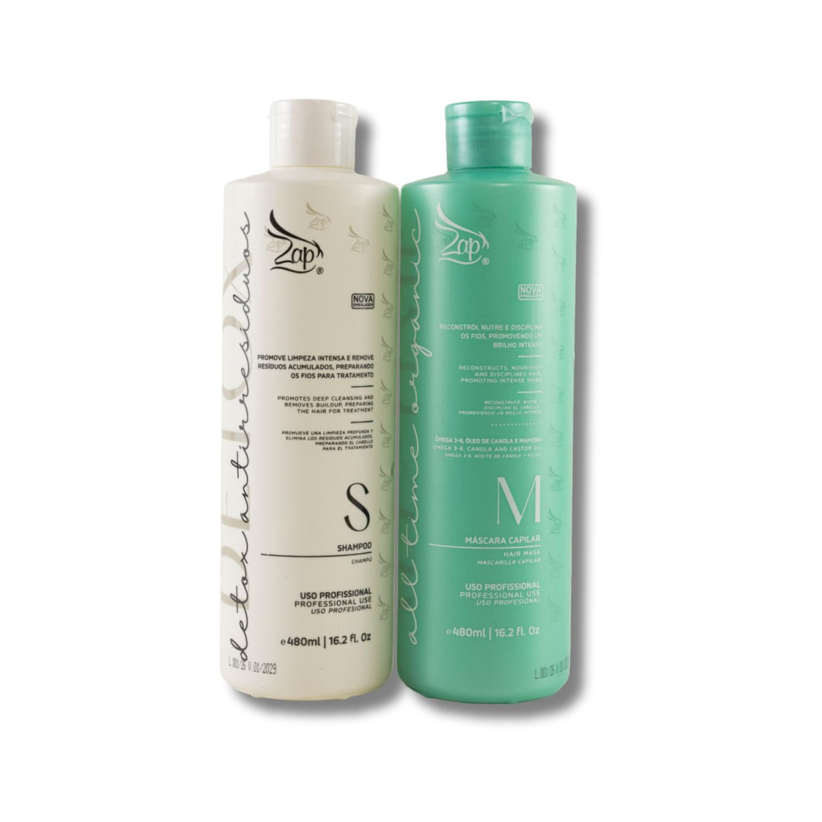 Zap All Time Organic 2x500ml - Época Cosméticos