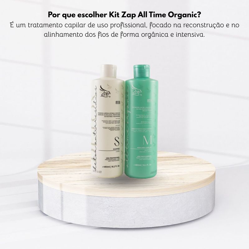 Zap All Time Organic 2x500ml - Época Cosméticos
