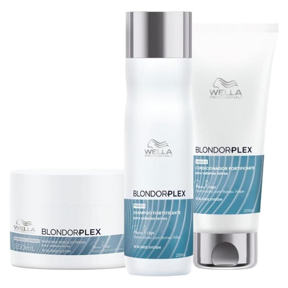 Kit Wella Professionals BlondorPlex Home Care 3 produtos