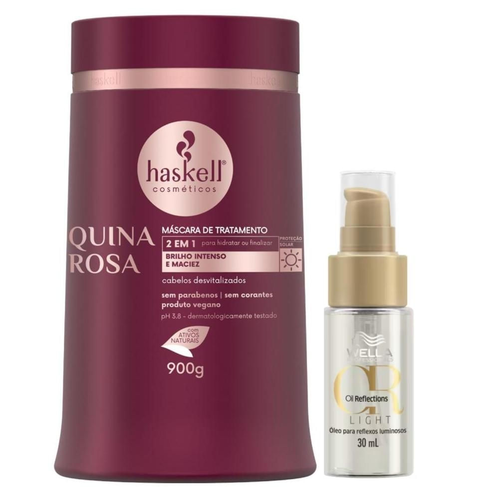 Kit Haskell Quina Rosa + Oleo Wella Light Oil Reflect 30ml