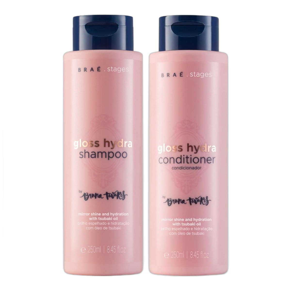 Kit Braé Stages by Bruna Tavares Gloss Hydra - Shampoo + Condicionador 250ml