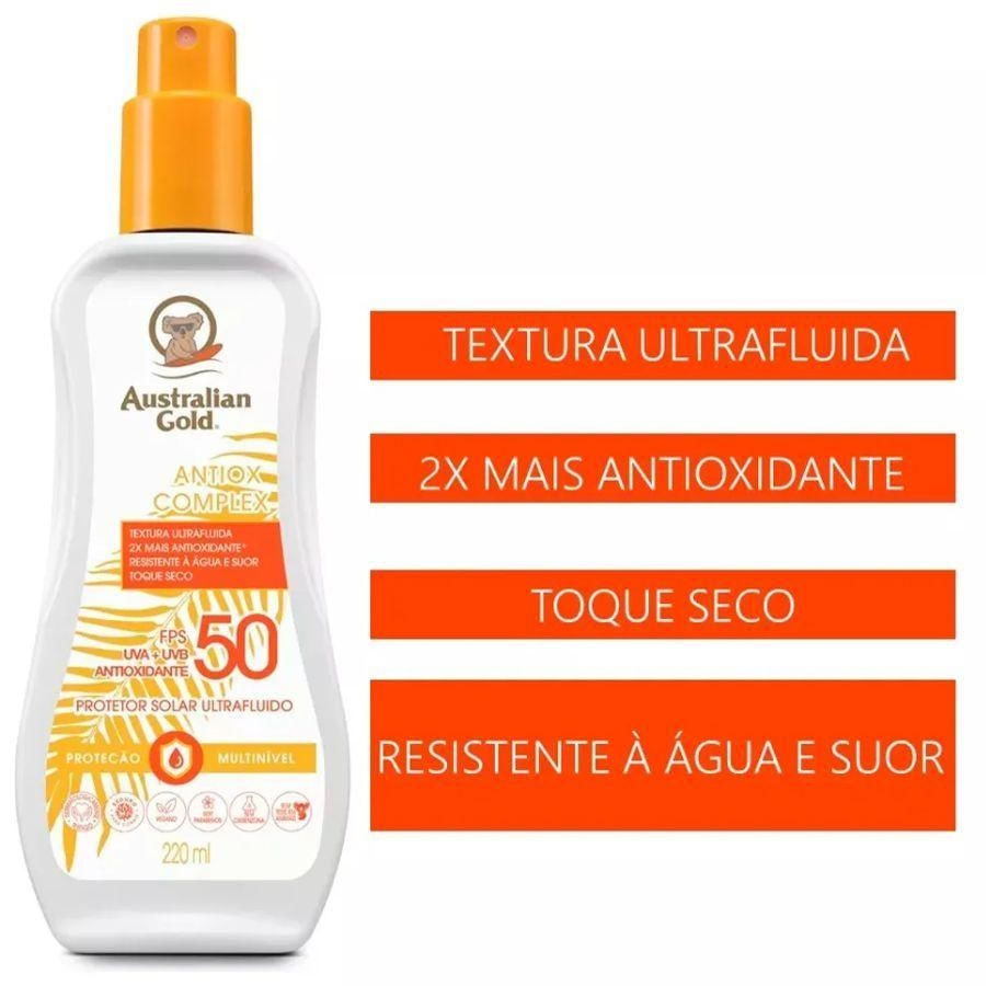 Protetor Solar Corporal Ultra Fluido Antiox Complex FPS 50 220ml