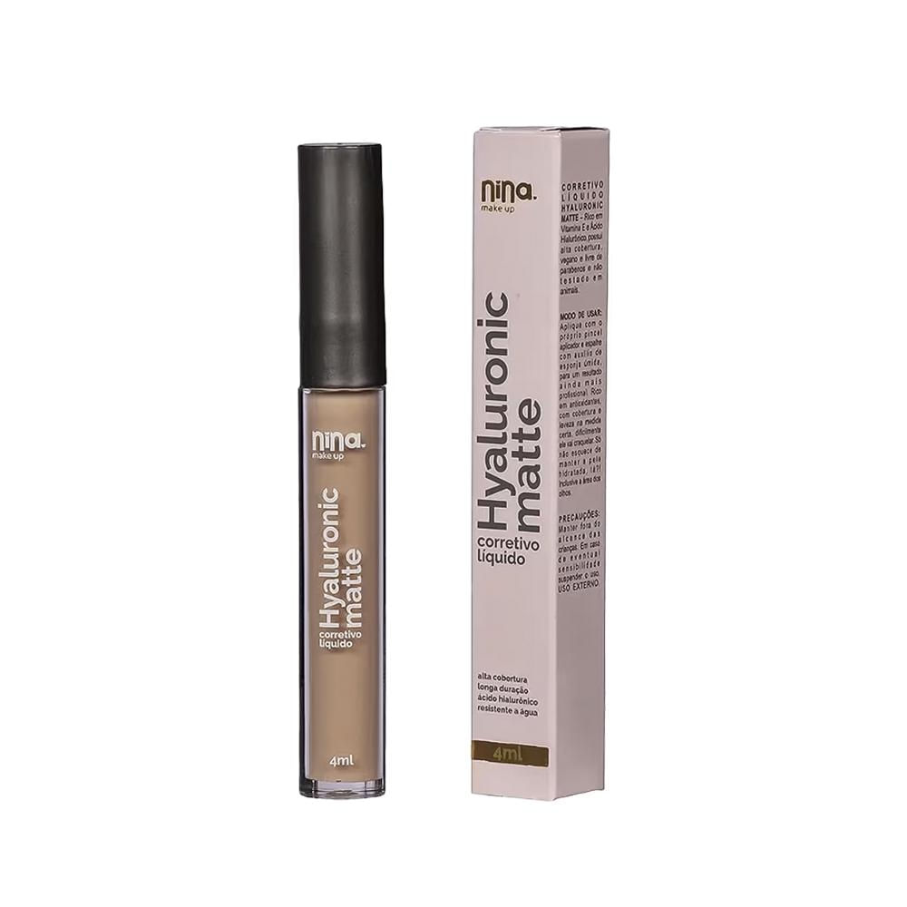Nina Makeup Hyaluronic Matte 0.5 Corretivo Líquido 4ml