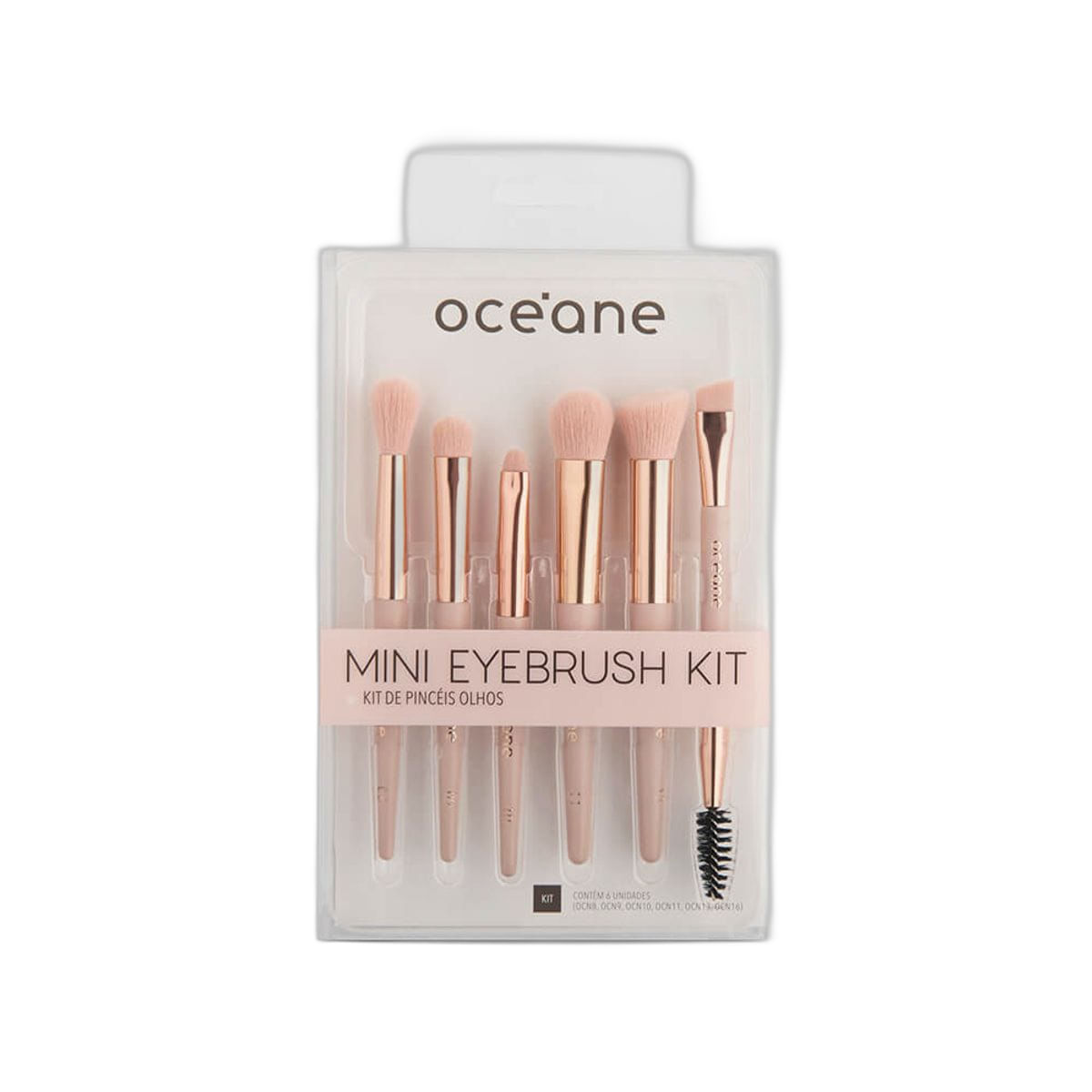 Mini Kit com 6 Pincéis para Olhos - Mini Eyebrush Kit
