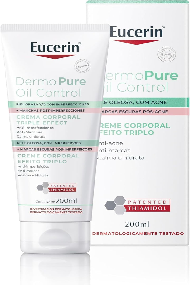 Creme Corporal Eucerin DermoPure Oil Control Efeito Triplo 200ml