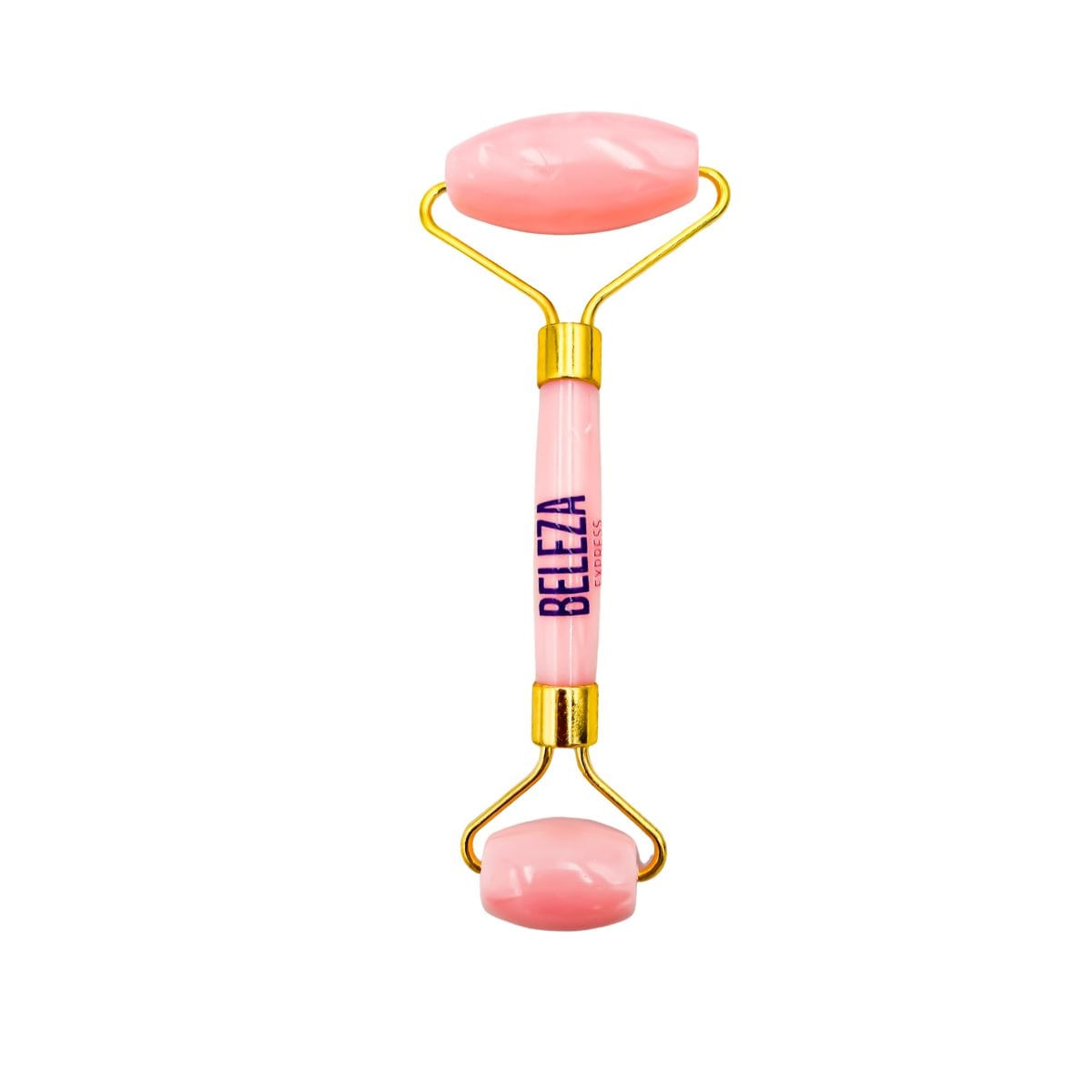 Rolinho Pedra Quartzo Rosa Massageador Drenagem skincare