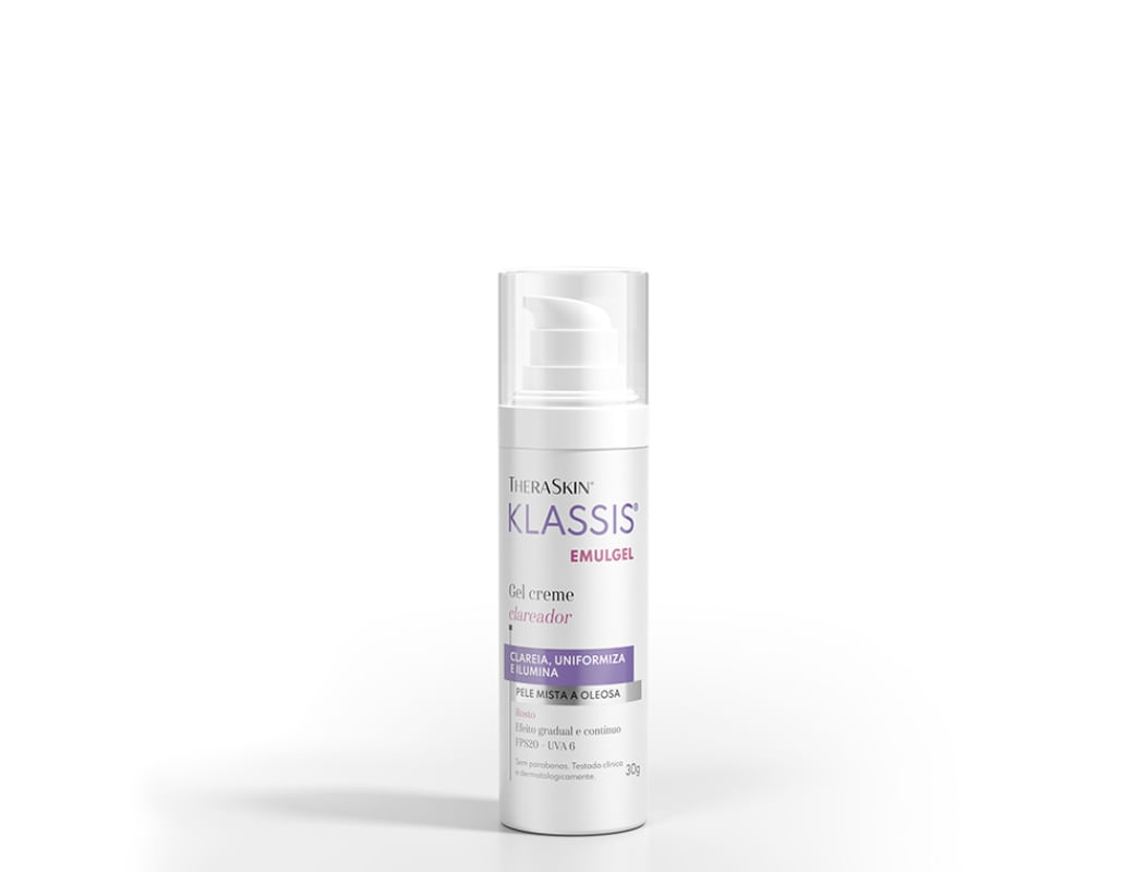 Klassis Emulgel Theraskin - Creme Clareador FPS20 - 30g