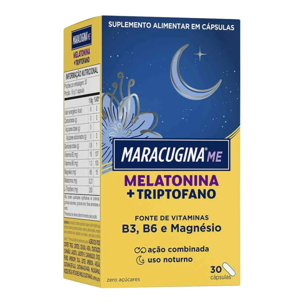 Suplemento alimentar maracugina me - 30cps