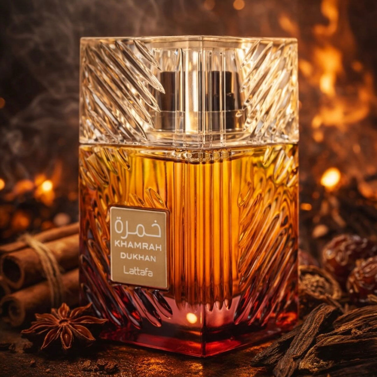 Lattafa Khamrah Dukhan Eau de Parfum - Perfume Masculino 100ml