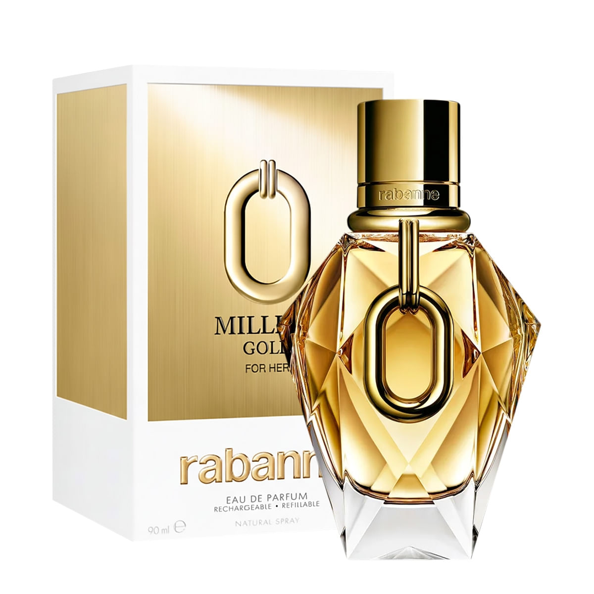 Paco Rabanne Million Gold for Her Eau de Parfum Refillable - Perfume Feminino 90ml