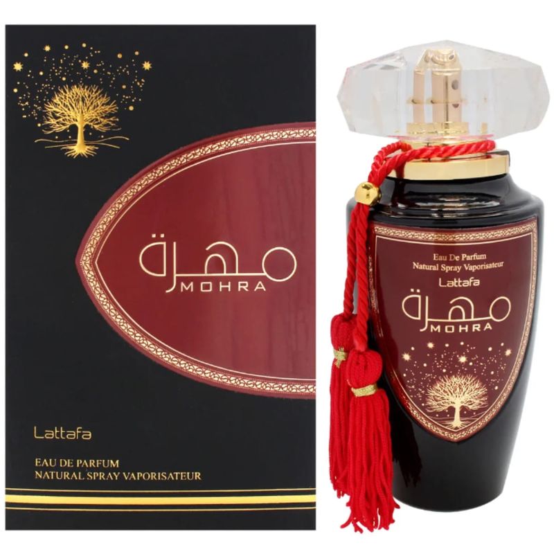 香水(女性用) Lattafa Mohra Eau De Parfum Perfume Árabe Lattafa Mohra EDP Unissex - 100ml - Época Cosméticos